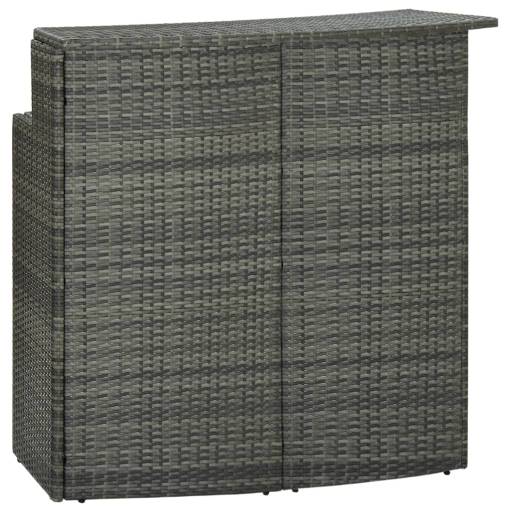 Tuinbartafel 120x55x110 cm poly rattan