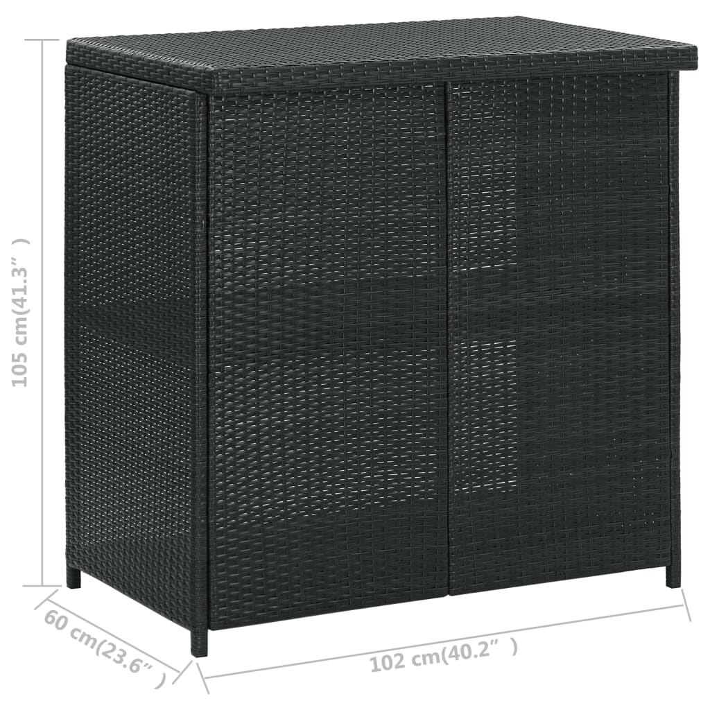 3-delige Barset poly rattan