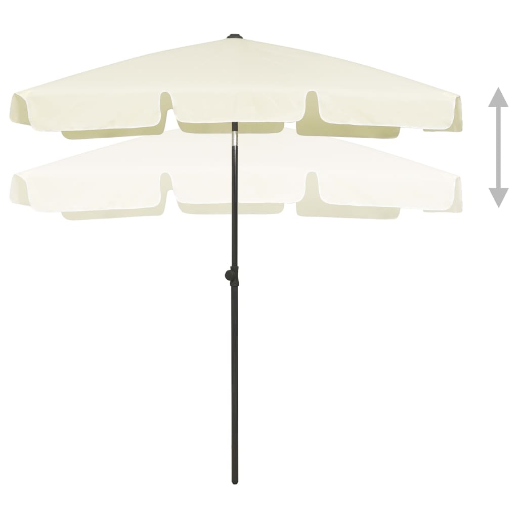 Strandparasol 200x125 cm