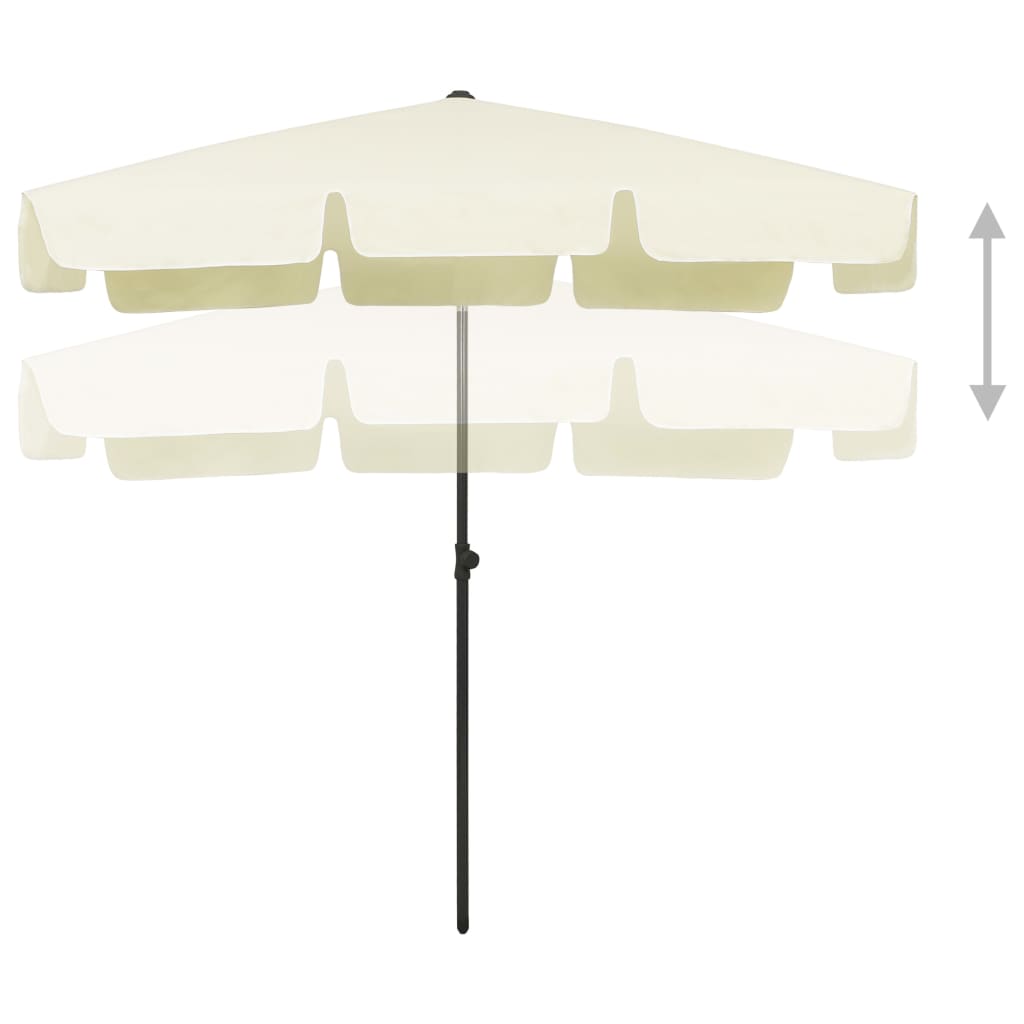 Strandparasol 200x125 cm