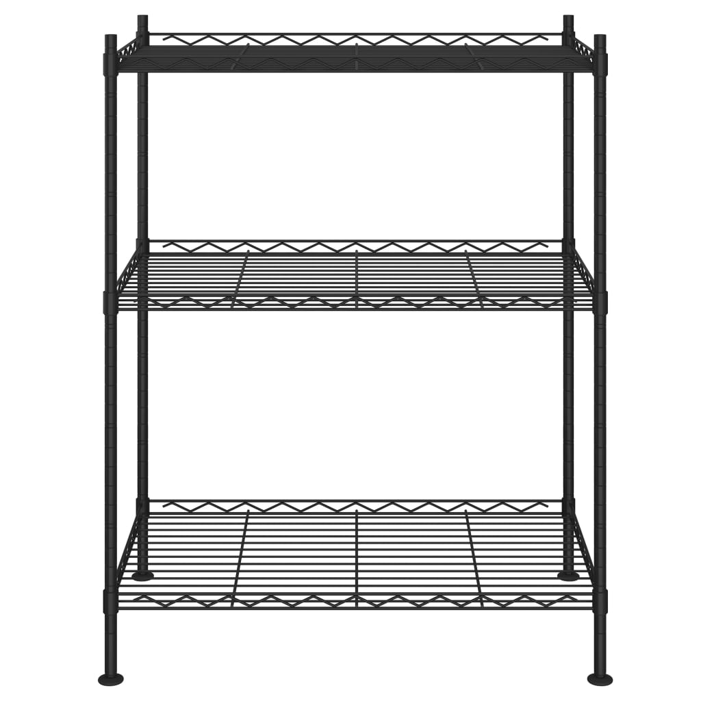 Opbergrek 5-laags 250 kg 90x35x180 cm chroomkleurig