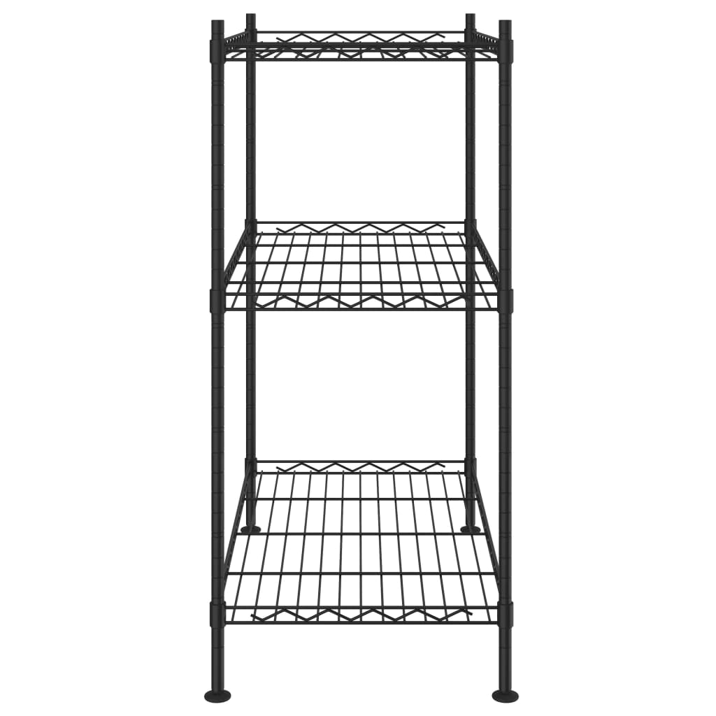 Opbergrek 5-laags 250 kg 90x35x180 cm chroomkleurig