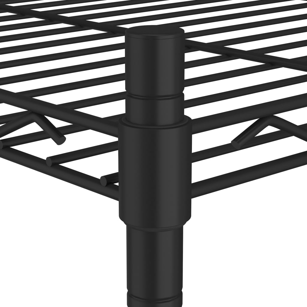 Opbergrek 5-laags 250 kg 90x35x180 cm chroomkleurig