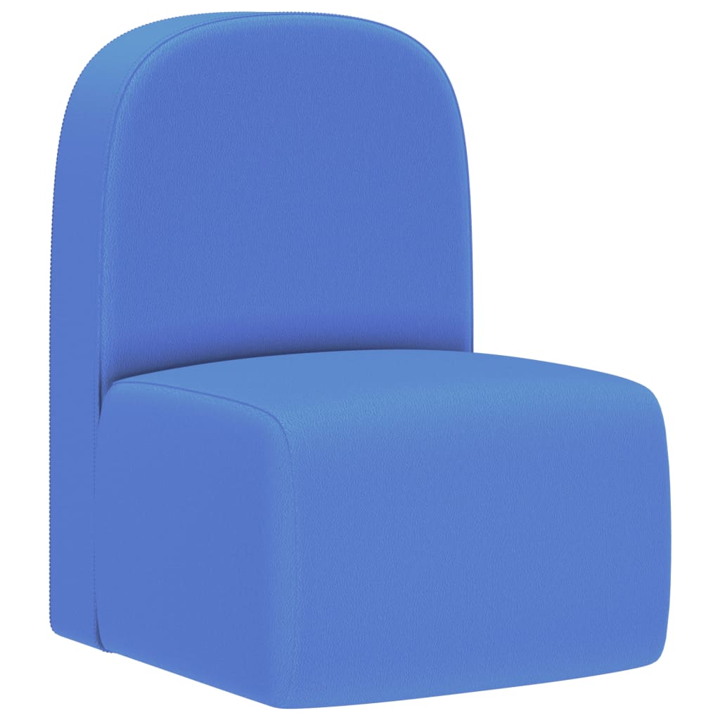 Kinderbank 2-in-1 kunstleer blauw