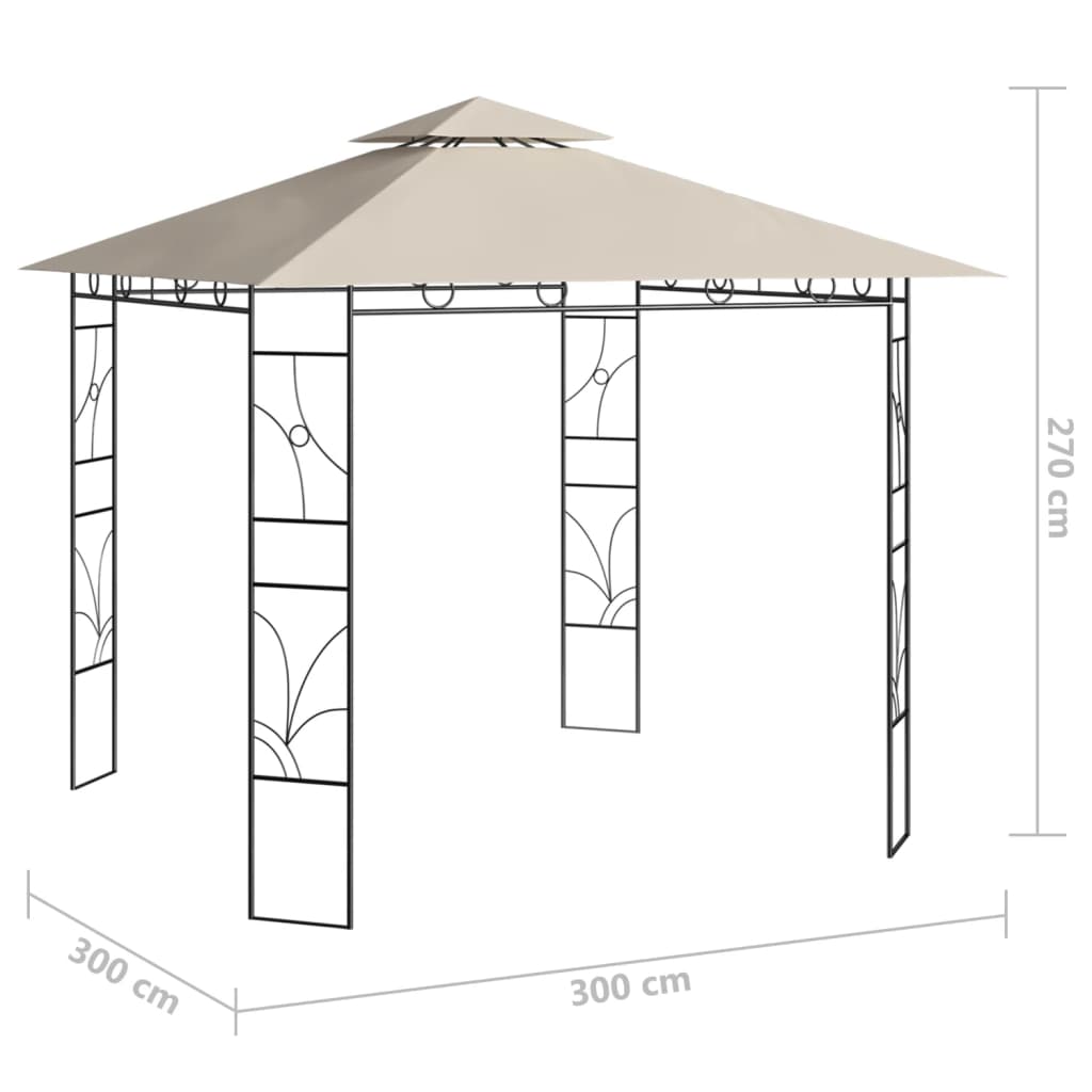 Prieel 160 g/m² 3x3x2,7 m