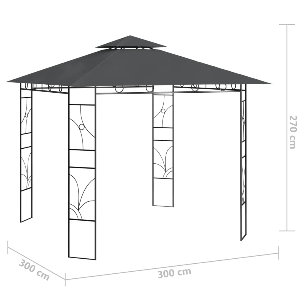 Prieel 160 g/m² 3x3x2,7 m