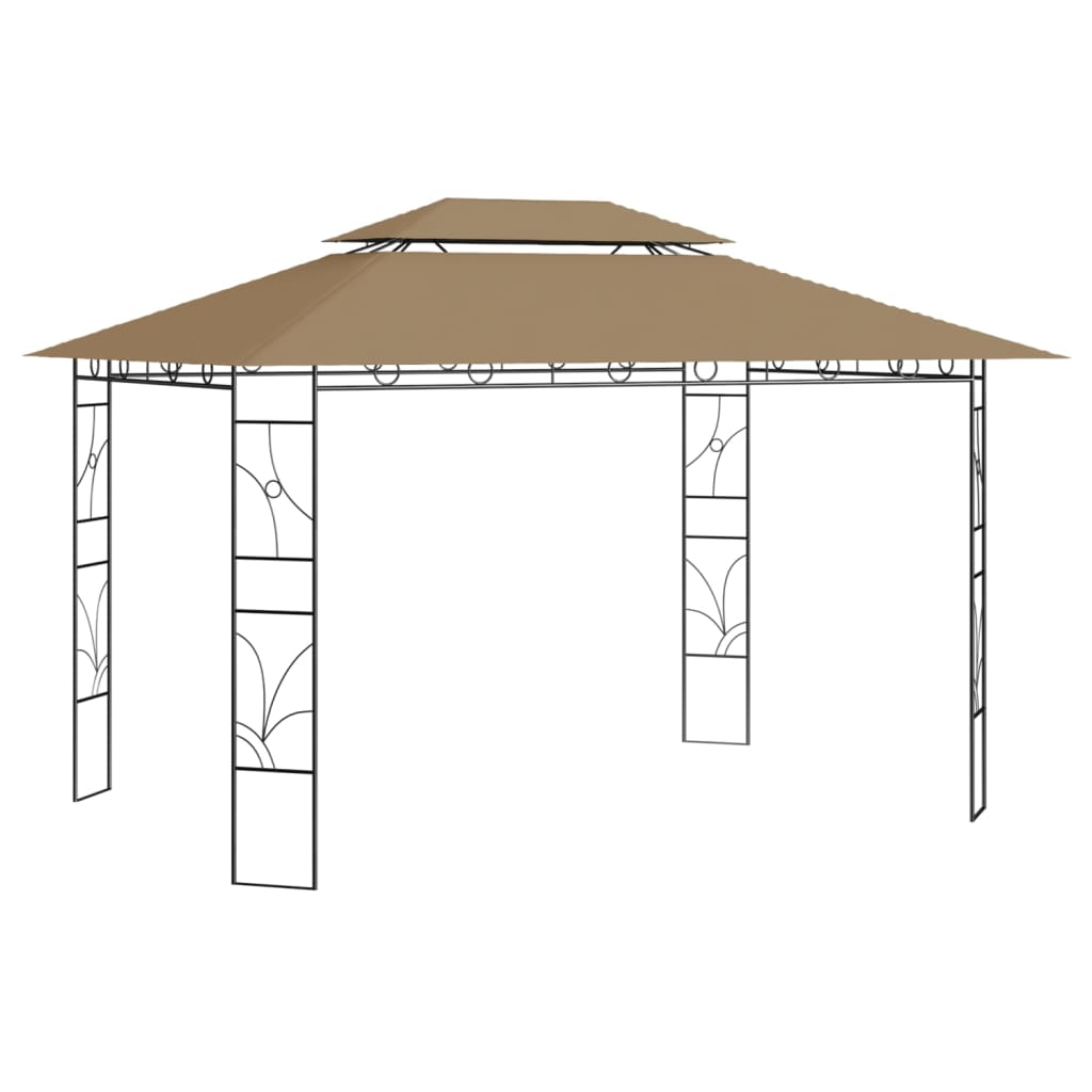 Prieel 160 g/m² 4x3x2,7 m antracietkleurig