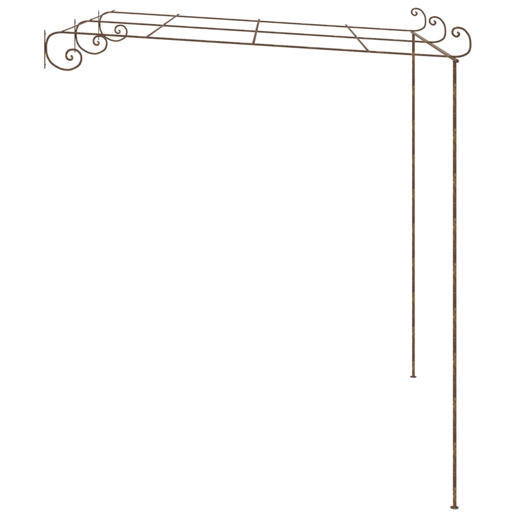 Tuinpergola 6x3x2,5 m ijzer antiekbruin