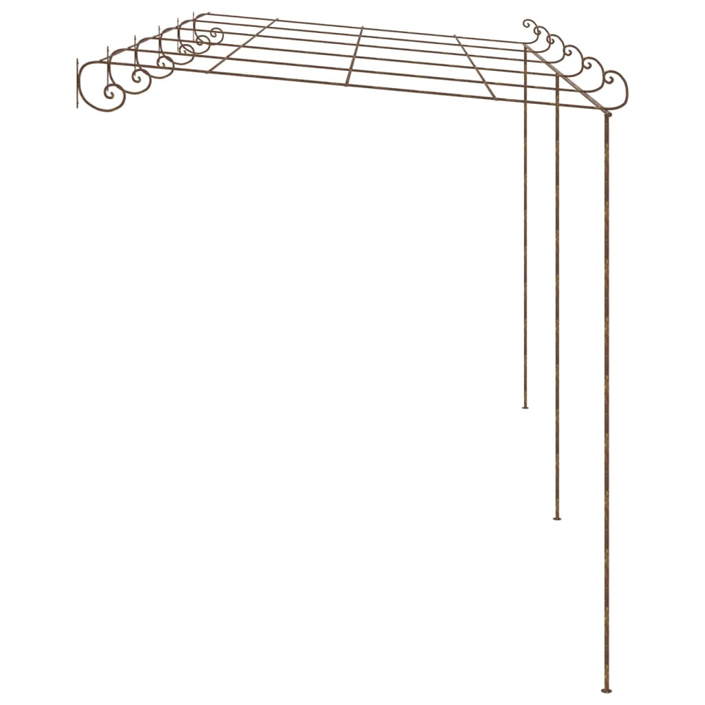 Tuinpergola 4x3x2,5 m ijzer antiekbruin