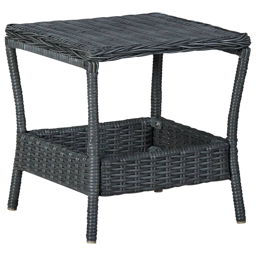 Tuintafel 45x45x46,5 cm poly rattan