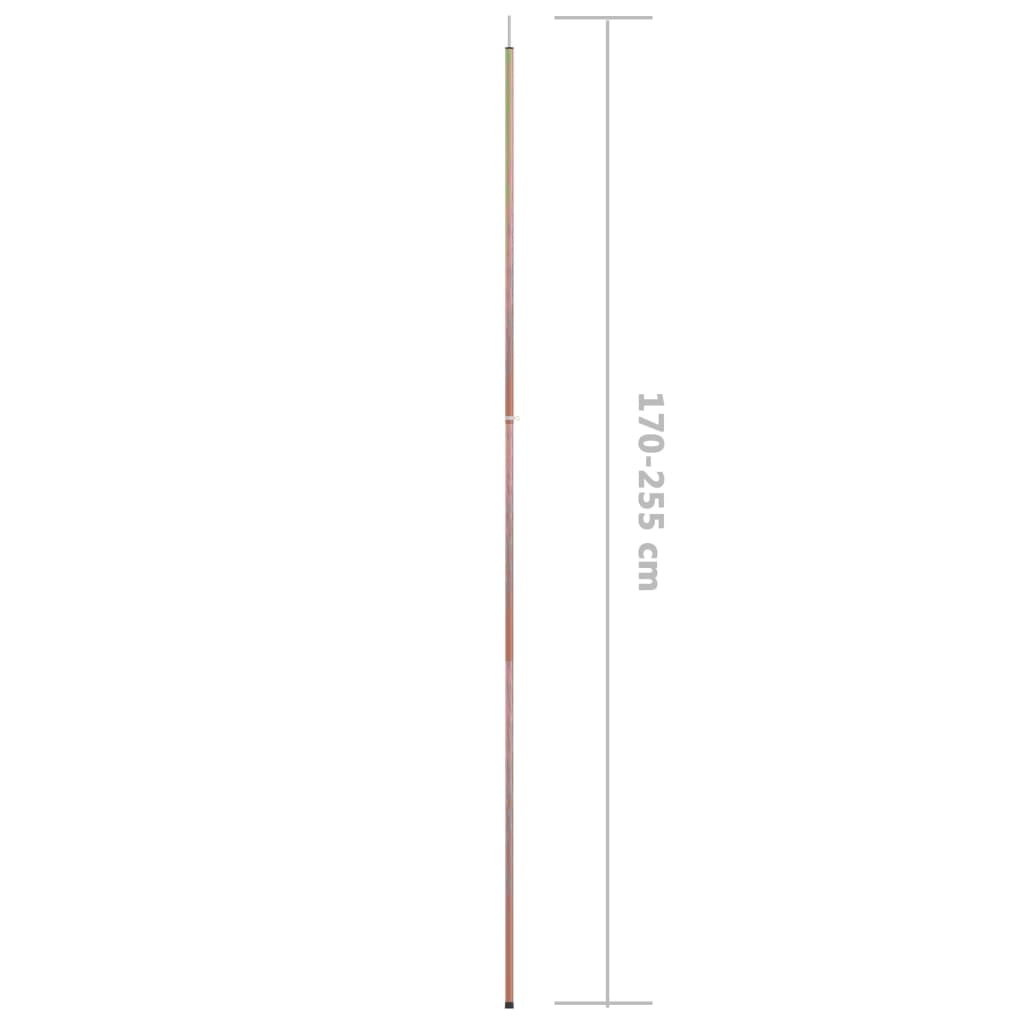 Tentstok telescopisch 170-255 cm gegalvaniseerd staal