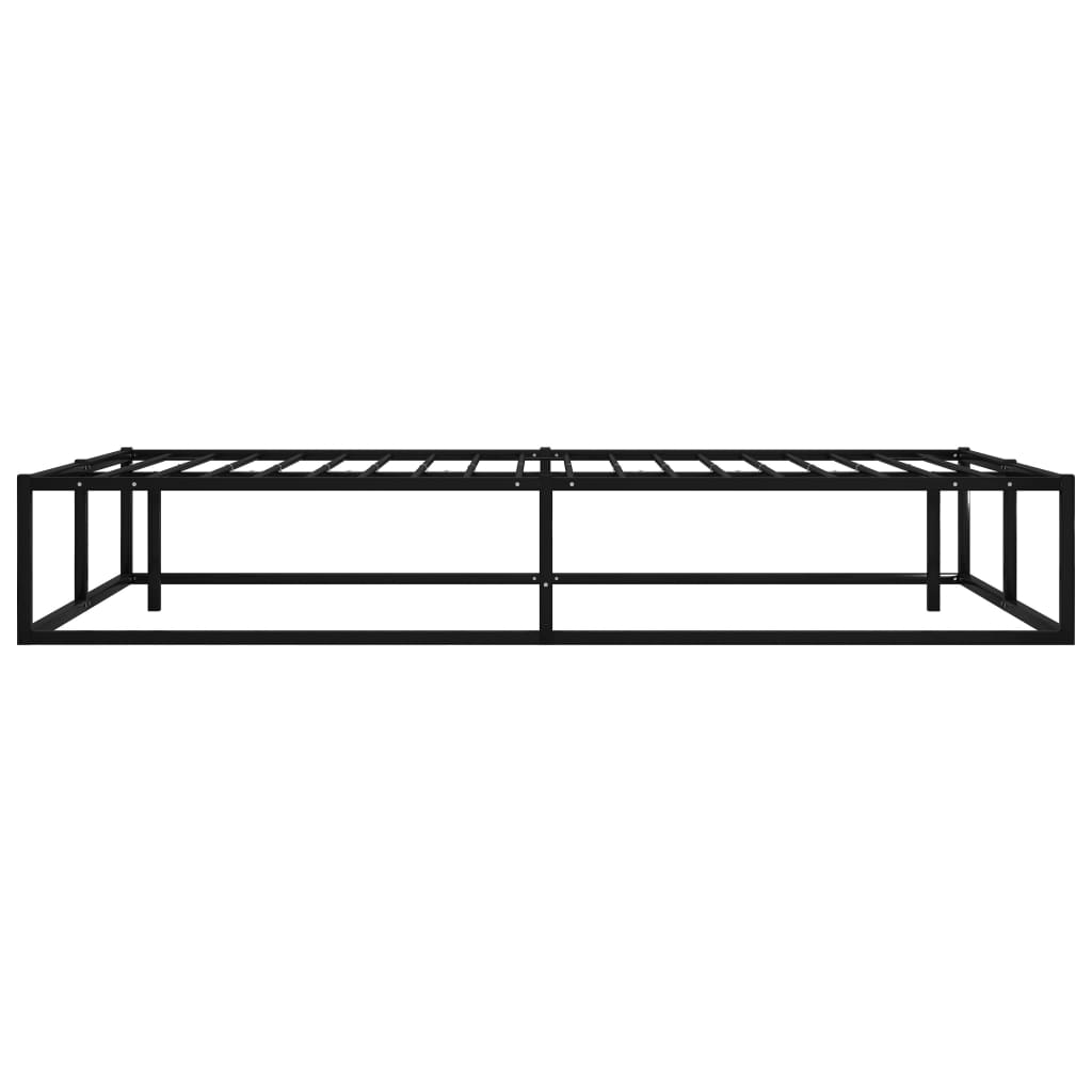 Bedframe metaal zwart 200x200 cm