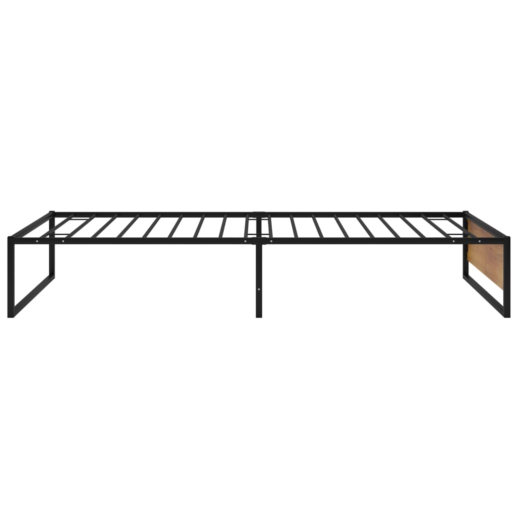 Bedframe metaal zwart 120x200 cm