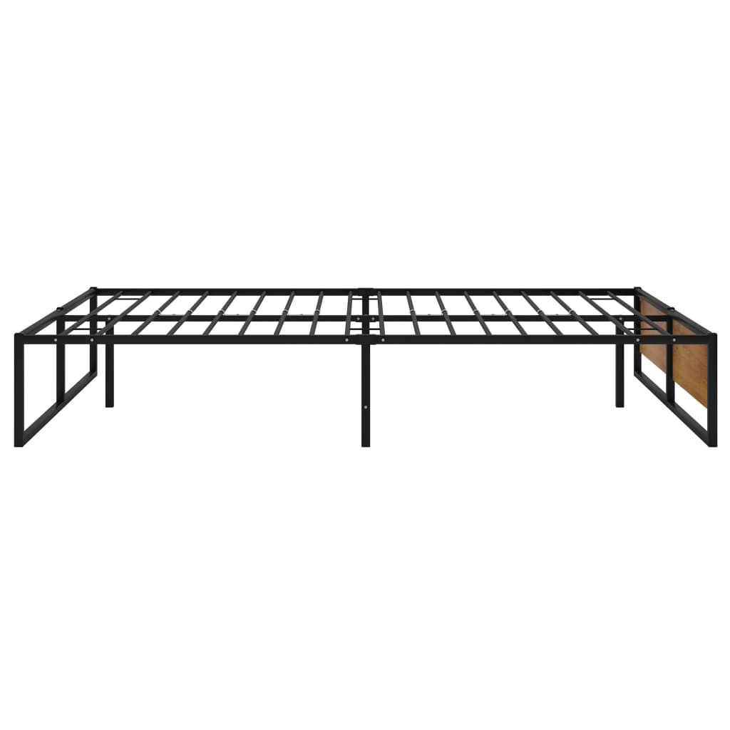 Bedframe metaal zwart 120x200 cm