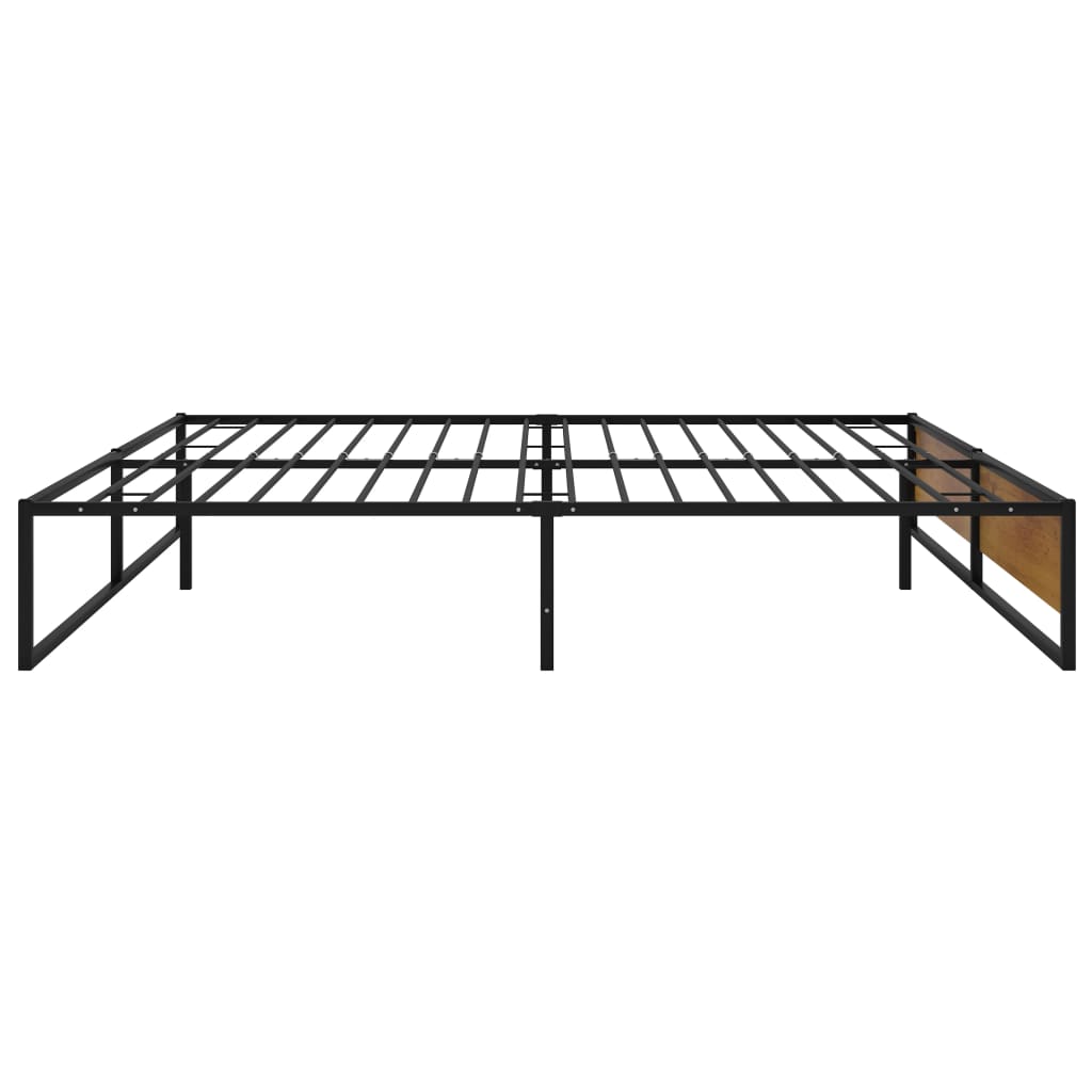 Bedframe metaal zwart 120x200 cm