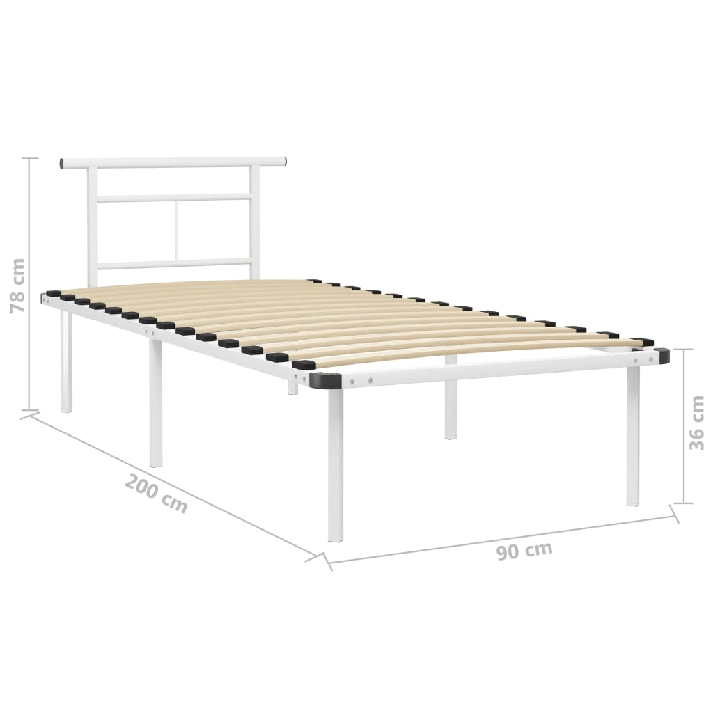 Bedframe metaal 90x200 cm