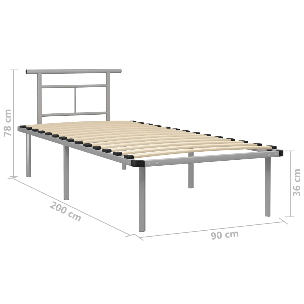 Bedframe metaal 90x200 cm