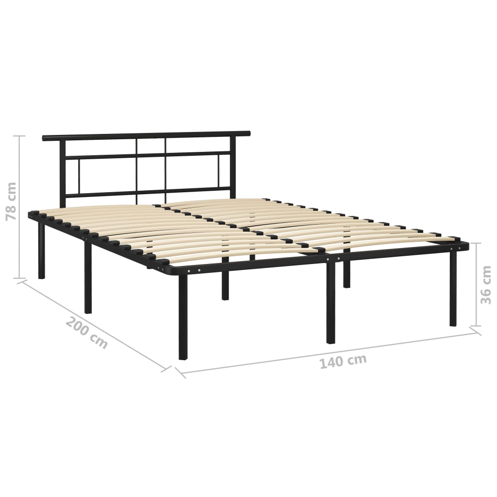 Bedframe metaal 90x200 cm