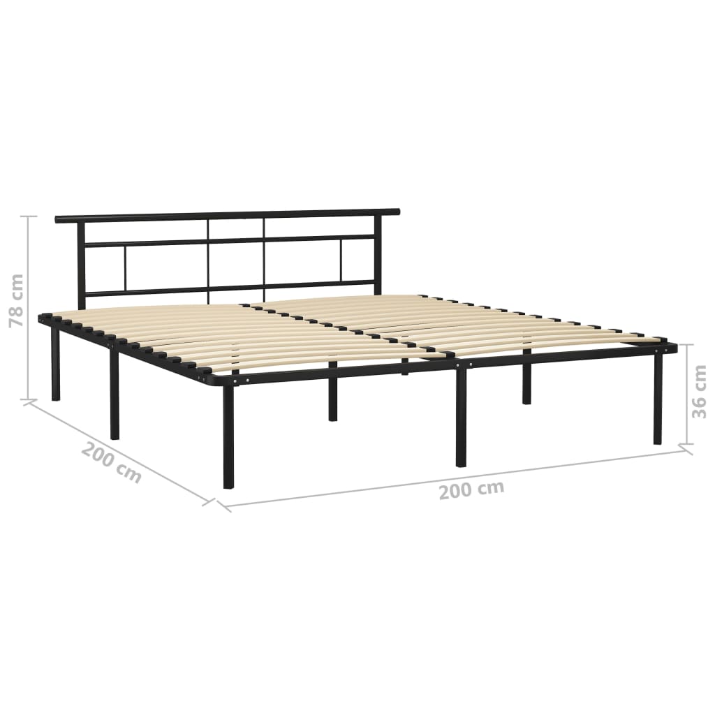 Bedframe metaal 90x200 cm