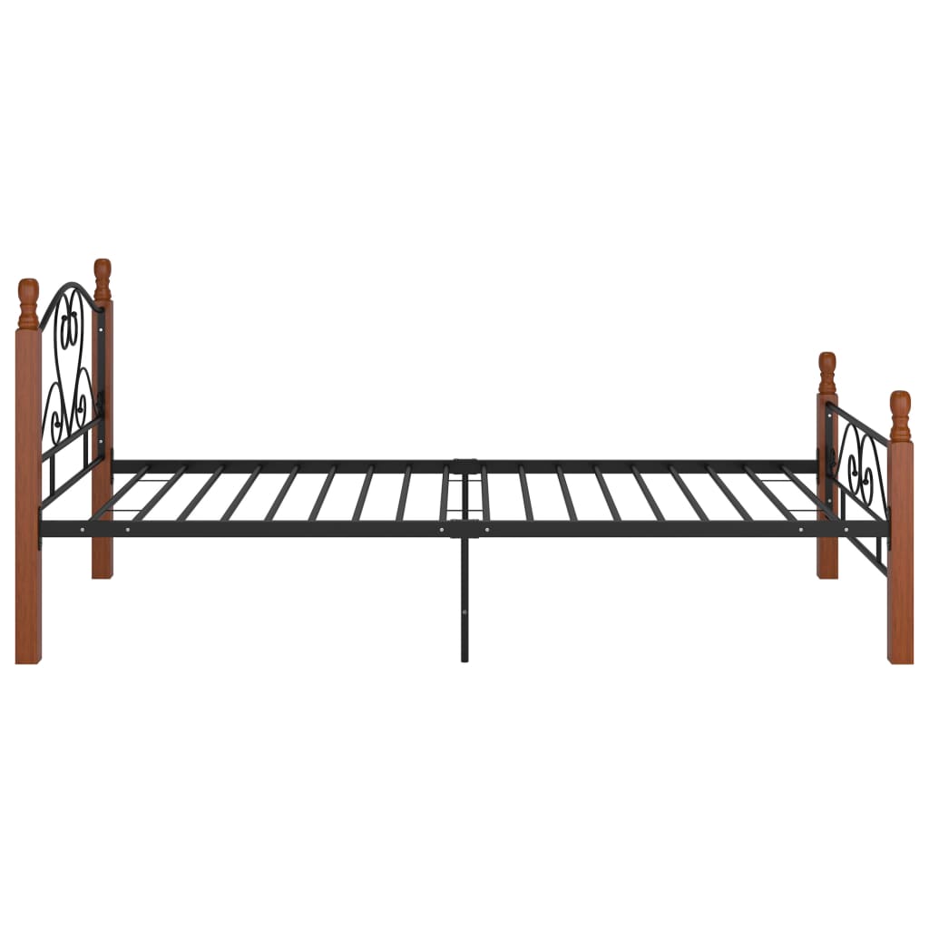 Bedframe metaal zwart 180x200 cm