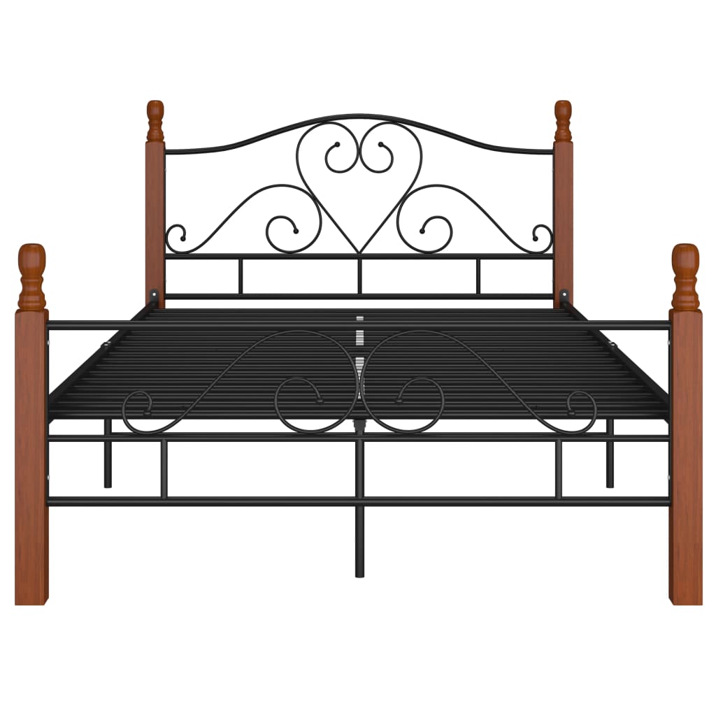 Bedframe metaal zwart 180x200 cm