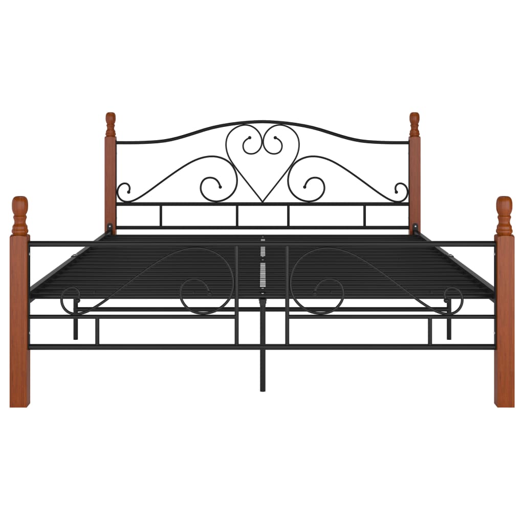 Bedframe metaal zwart 180x200 cm