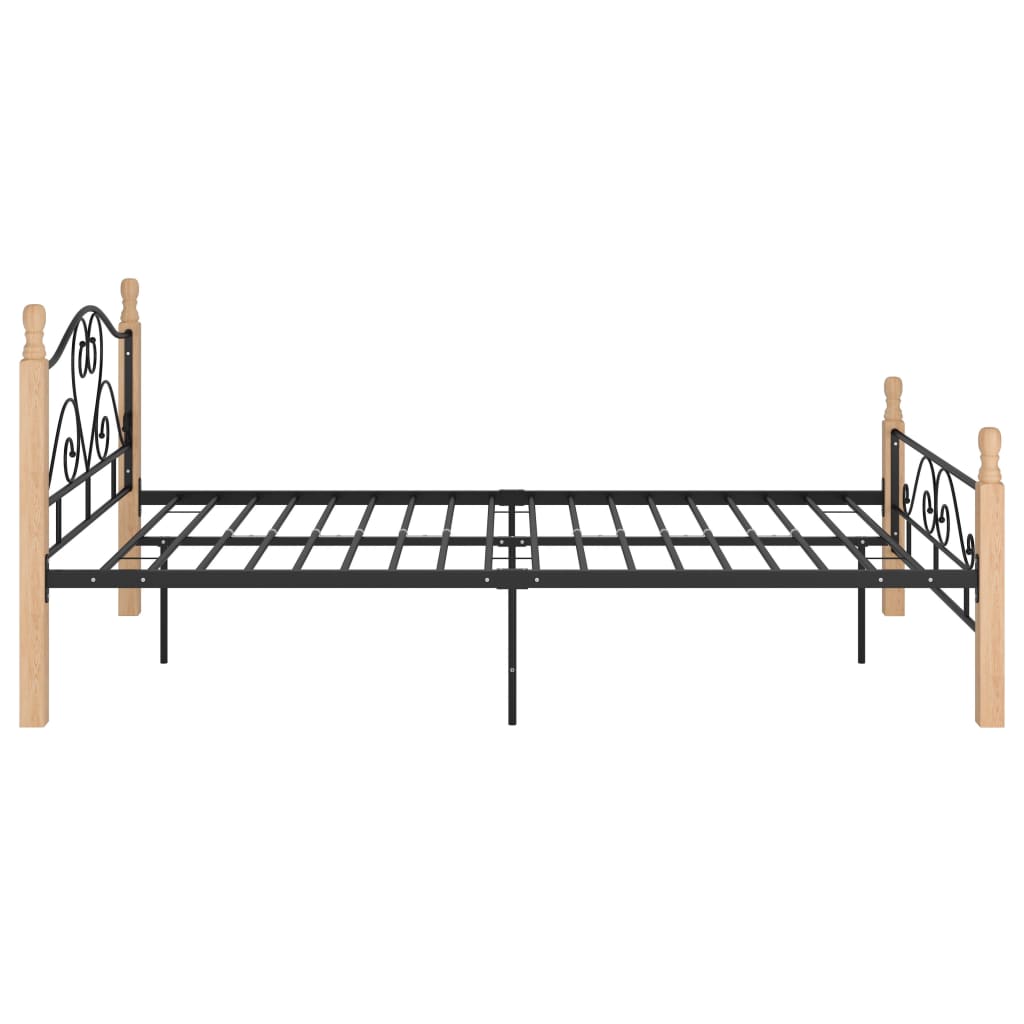 Bedframe metaal zwart 180x200 cm