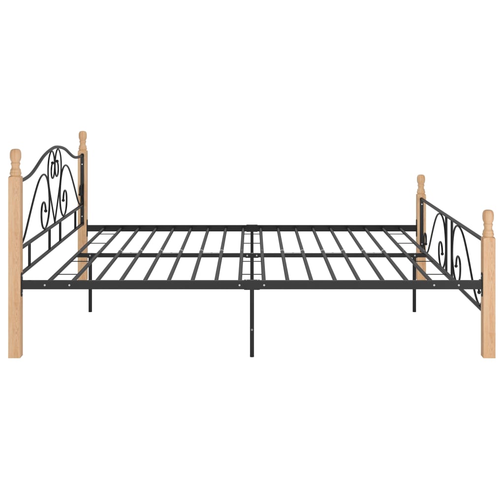 Bedframe metaal zwart 180x200 cm