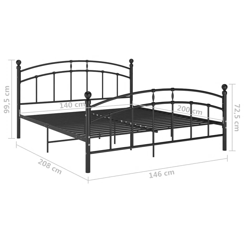 Bedframe metaal 100x200 cm