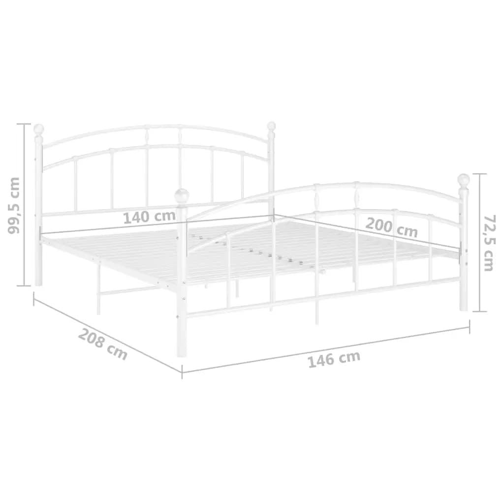 Bedframe metaal 100x200 cm