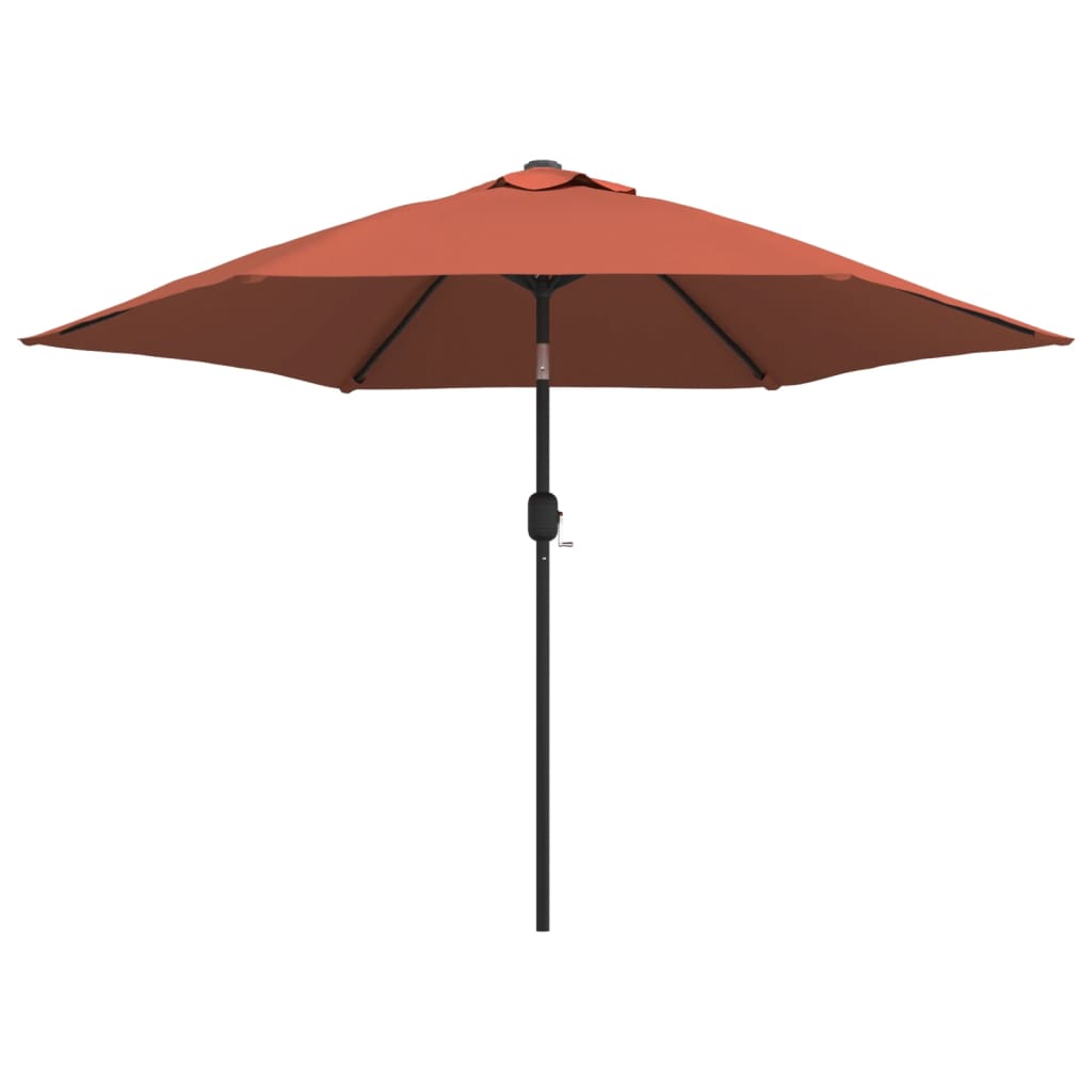 Parasol met metalen paal 300 cm blauw