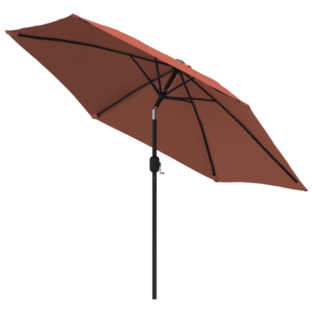 Parasol met metalen paal 300 cm blauw