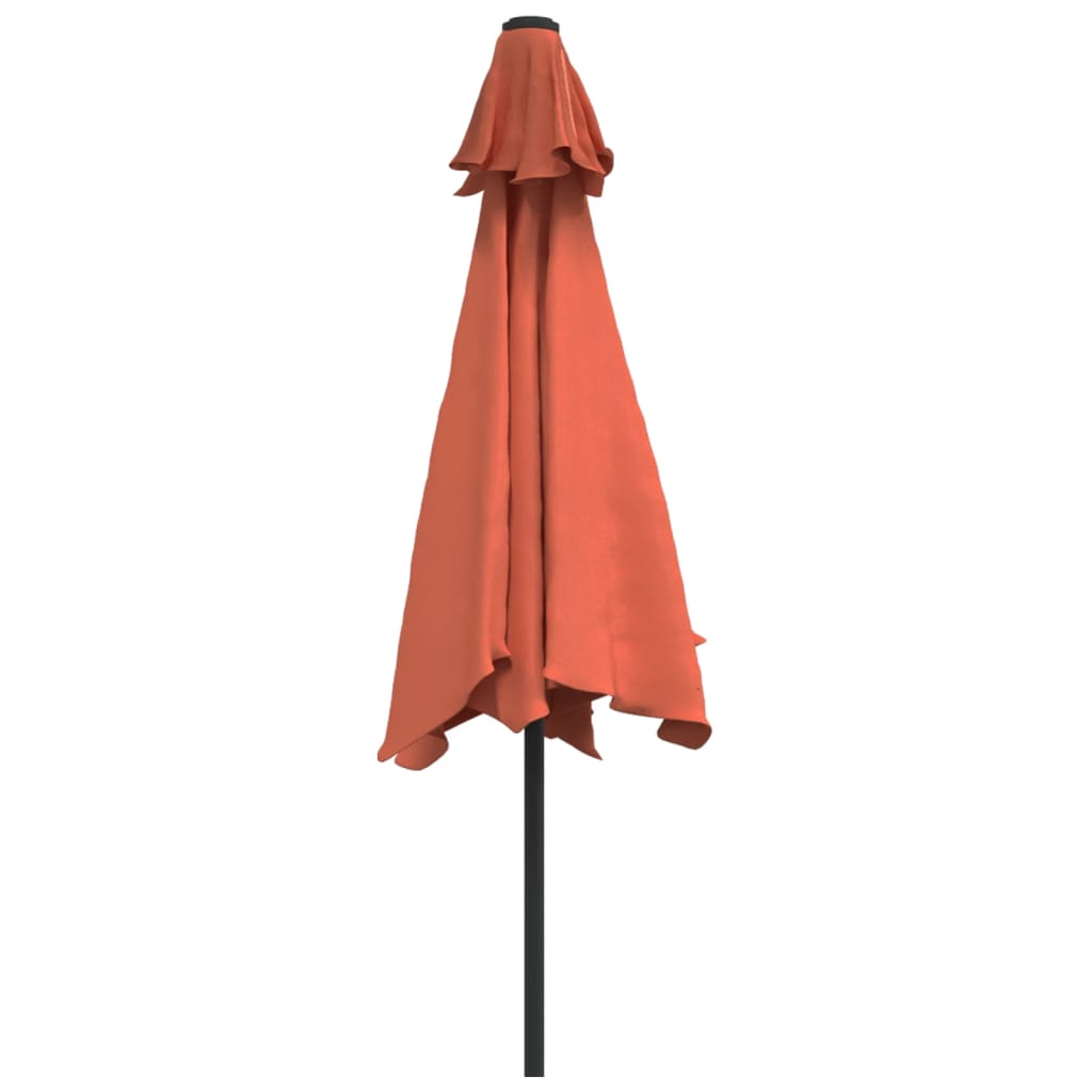 Parasol met metalen paal 300 cm blauw