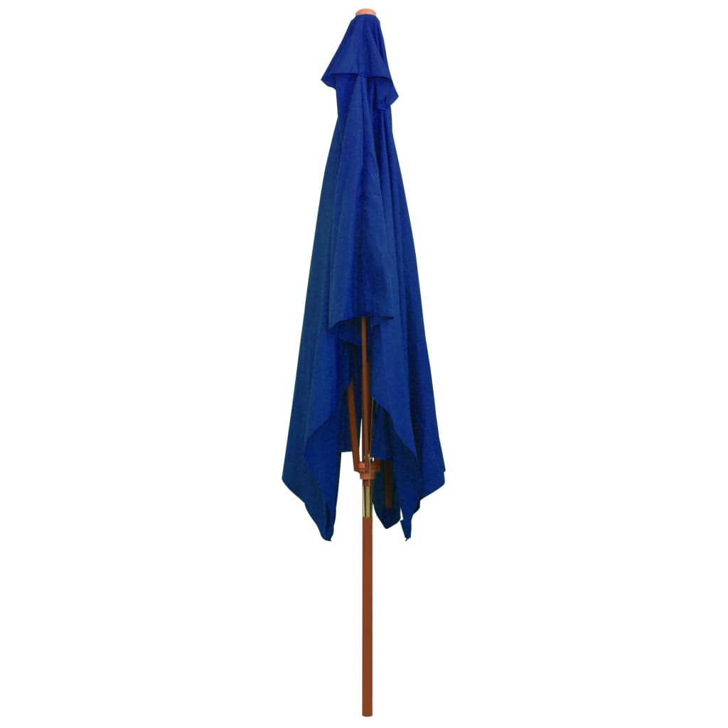 Parasol met houten paal 200x300 cm