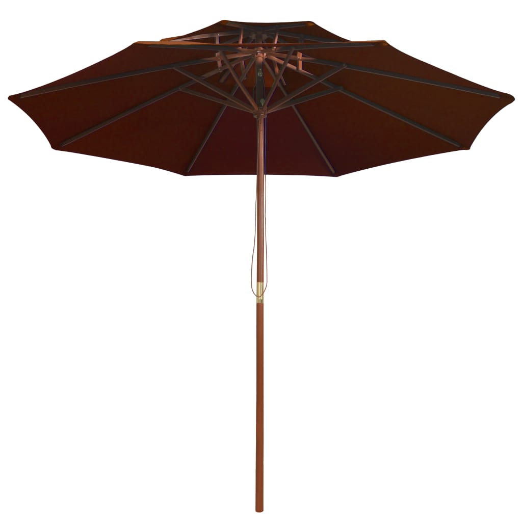 Parasol dubbeldekker met houten paal 270 cm