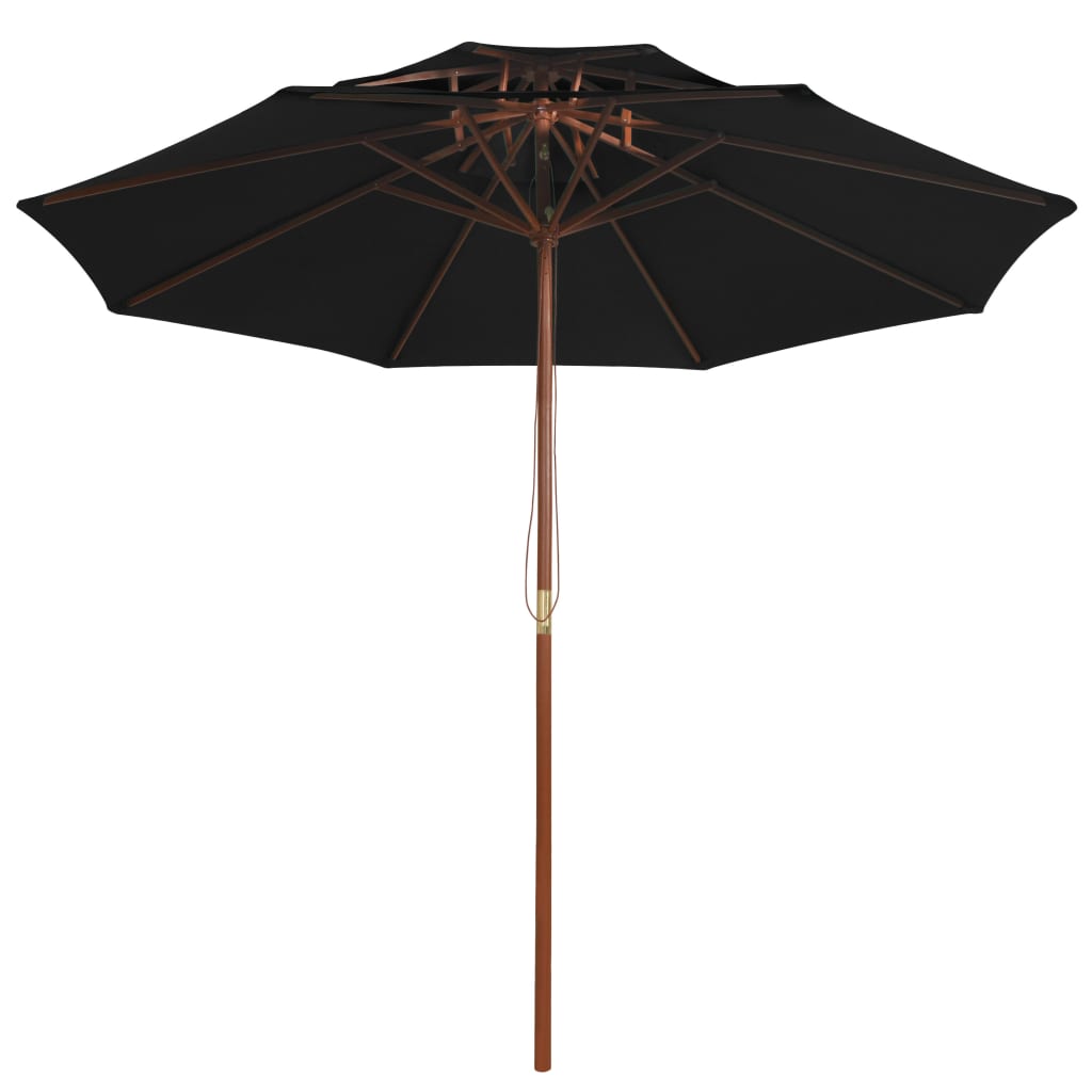 Parasol dubbeldekker met houten paal 270 cm