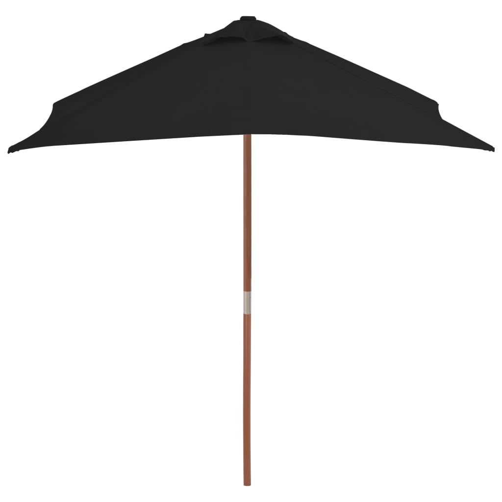 Parasol met houten paal 150x200 cm