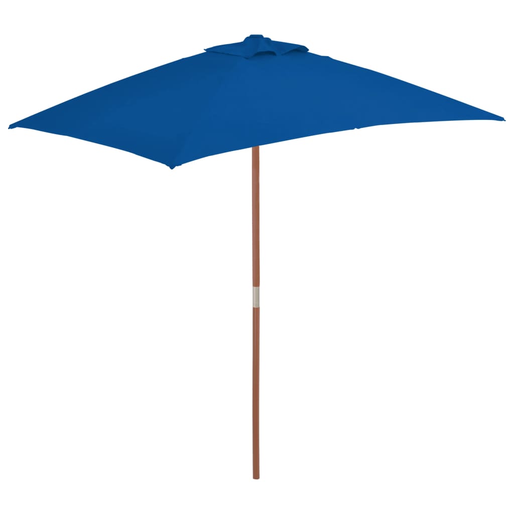 Parasol met houten paal 150x200 cm