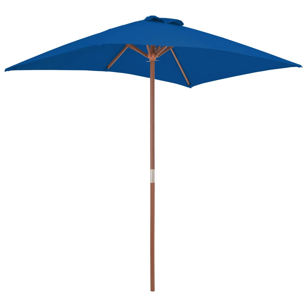 Parasol met houten paal 150x200 cm