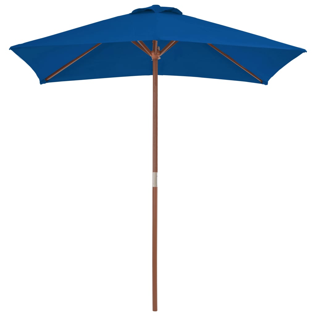 Parasol met houten paal 150x200 cm