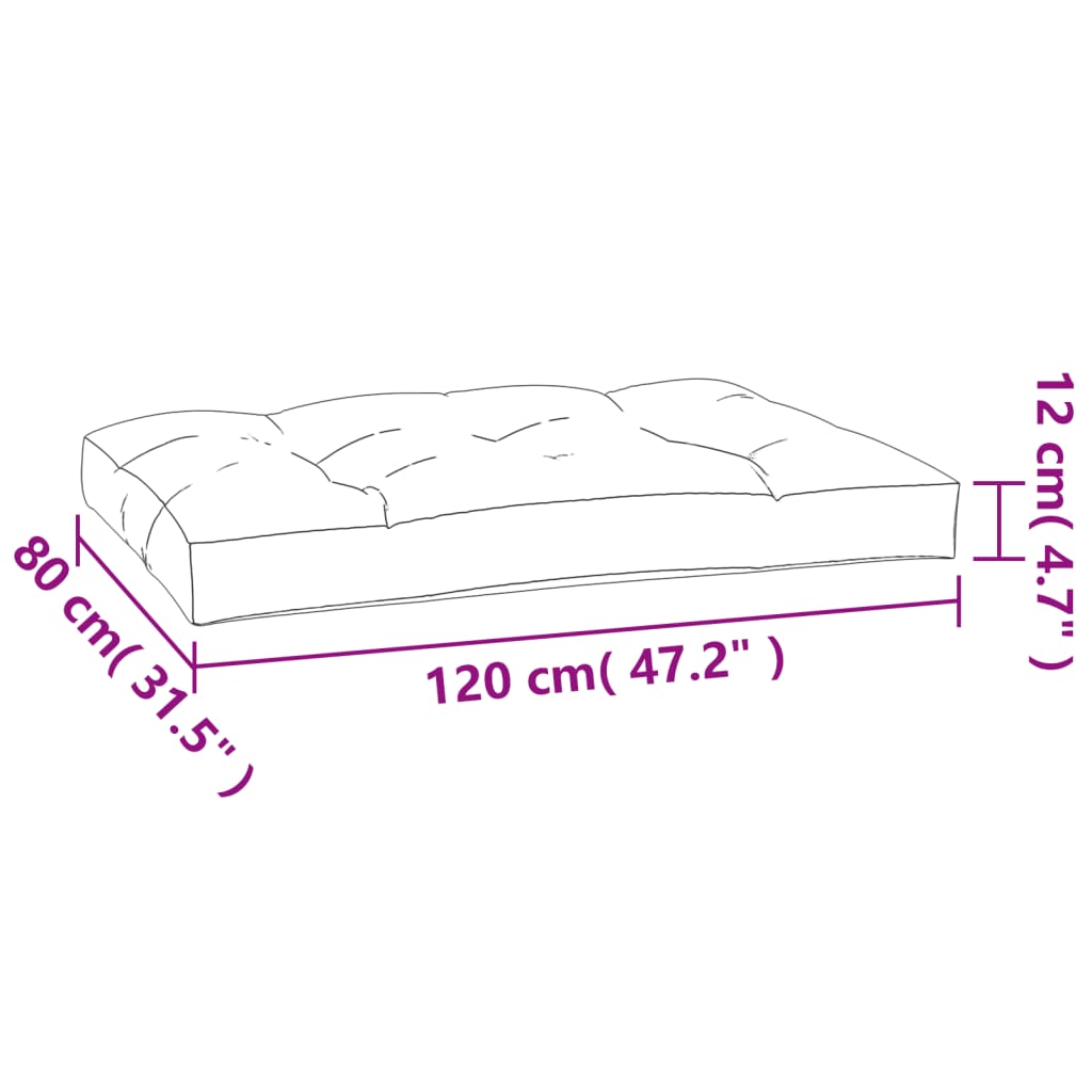 Palletkussens 3 st stof