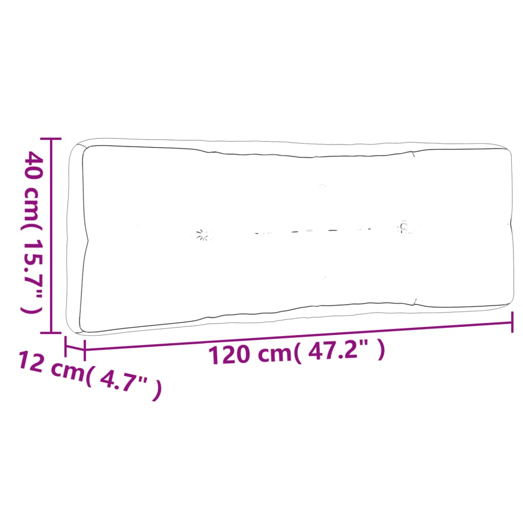 Palletkussens 5 st stof