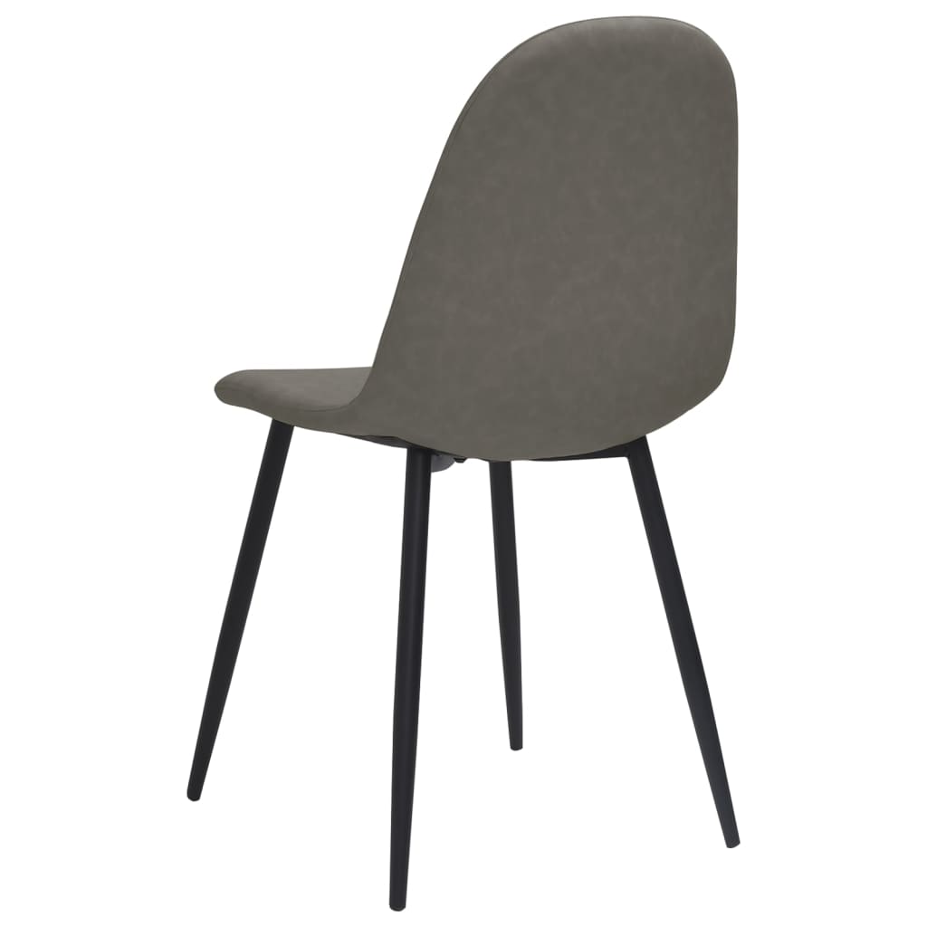 Eetkamerstoelen 2 st 45x53,5x83 cm kunstleer