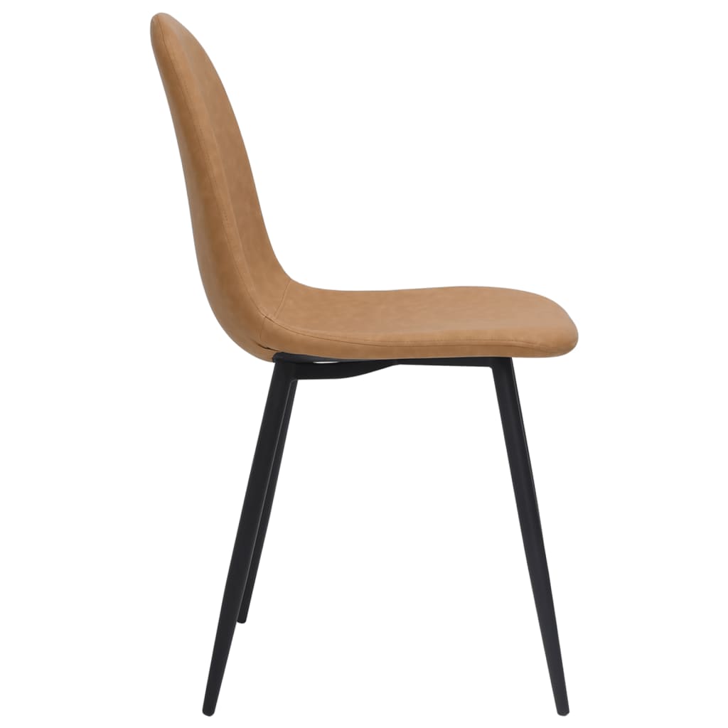 Eetkamerstoelen 2 st 45x53,5x83 cm kunstleer