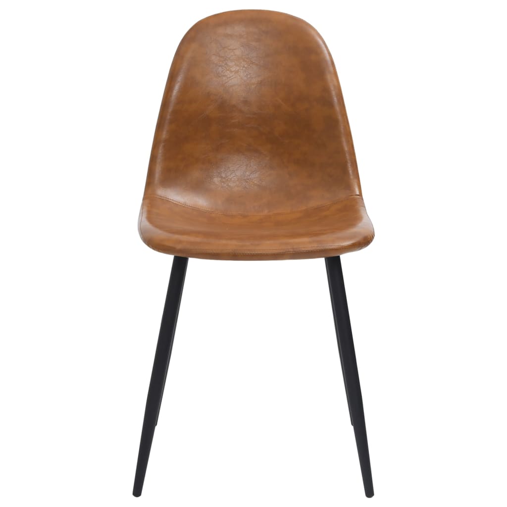 Eetkamerstoelen 2 st 45x53,5x83 cm kunstleer