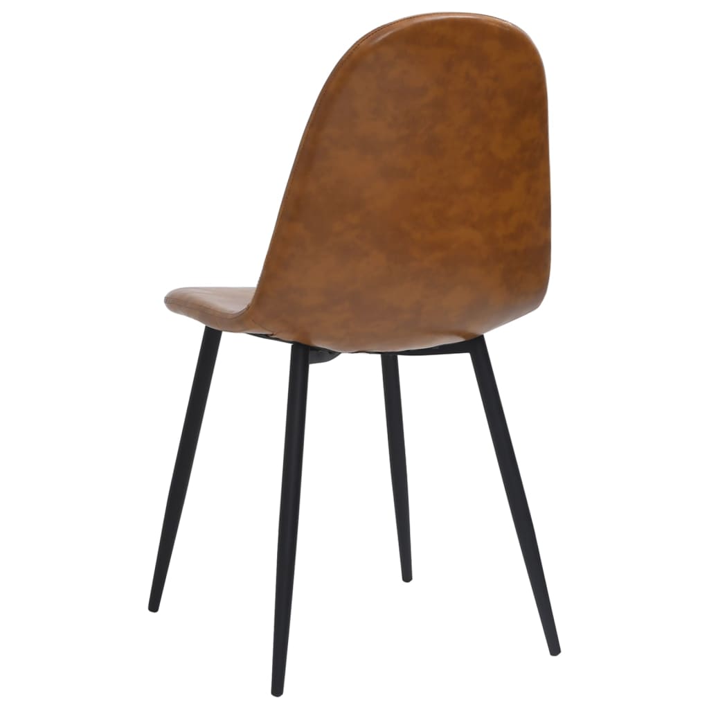 Eetkamerstoelen 2 st 45x53,5x83 cm kunstleer