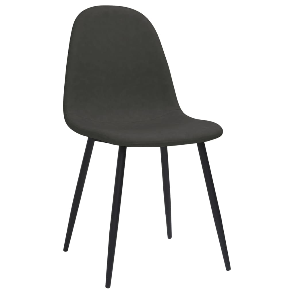 Eetkamerstoelen 2 st 45x53,5x83 cm kunstleer