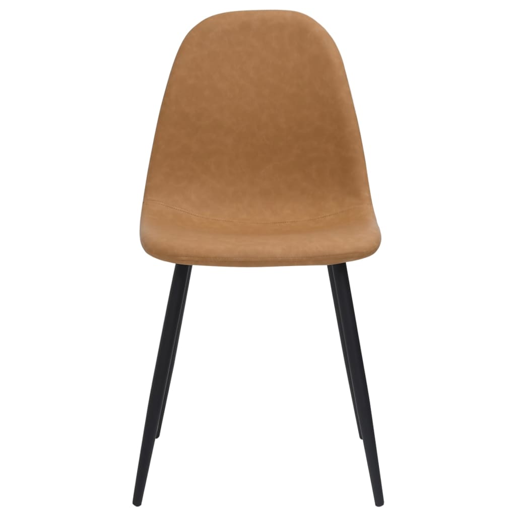 Eetkamerstoelen 2 st 45x53,5x83 cm kunstleer