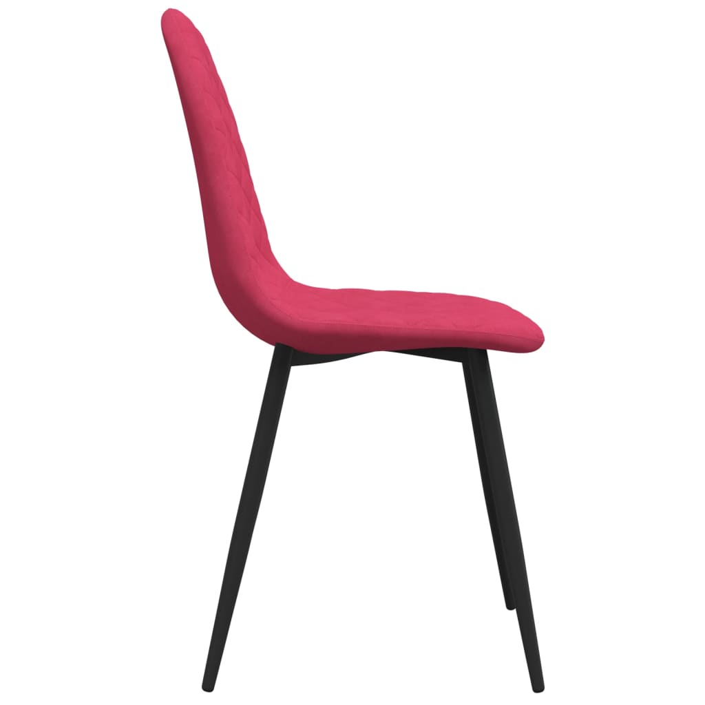 Eetkamerstoelen 6 st fluweel