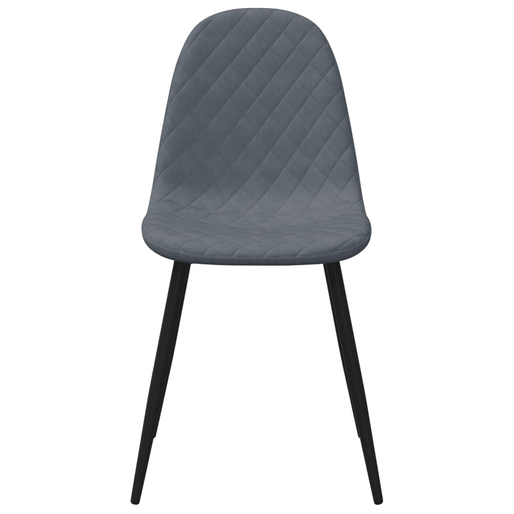 Eetkamerstoelen 6 st fluweel